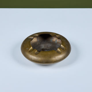 Chinese Brass Ashtray Bowl
