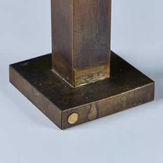 Pair of Tall Brass Candlesticks by Martha Sturdy