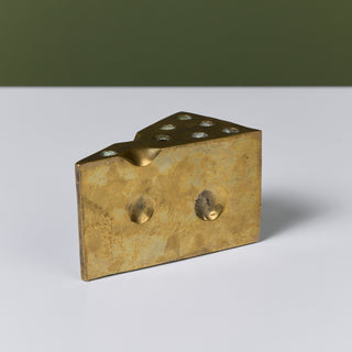 Brass Swiss Cheese Pen Holder