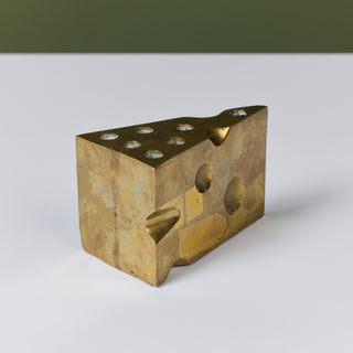 Brass Swiss Cheese Pen Holder