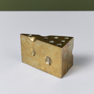 Brass Swiss Cheese Pen Holder