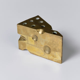 Brass Swiss Cheese Pen Holder