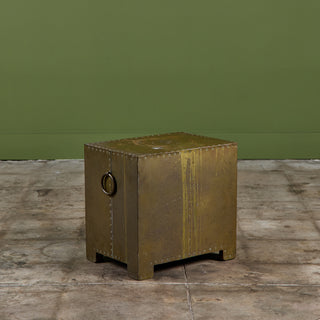 Brass Clad Side Table