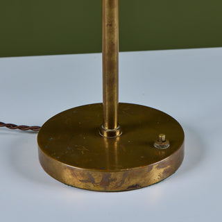 Brass Dome Shade Table Lamp