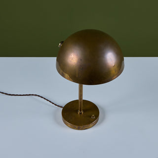 Brass Dome Shade Table Lamp