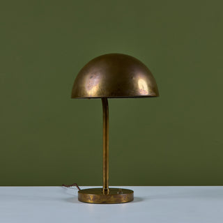 Brass Dome Shade Table Lamp