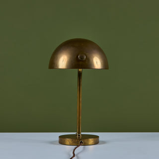 Brass Dome Shade Table Lamp