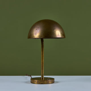 Brass Dome Shade Table Lamp