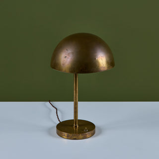Brass Dome Shade Table Lamp
