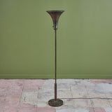 Brass Torchiere Floor Lamp