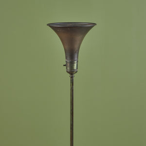 Brass Torchiere Floor Lamp