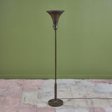 Brass Torchiere Floor Lamp