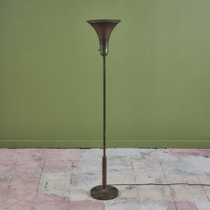 Brass Torchiere Floor Lamp