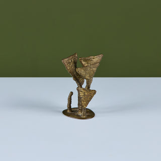 ON HOLD ** Klaus Ihlenfeld Abstract Brass Sculpture