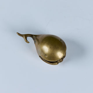 Brass Open Mouth Whale Ashtray