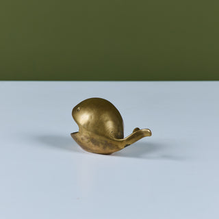Brass Open Mouth Whale Ashtray