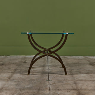 Brass Side Table in the Style of Maison Jansen