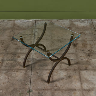 Brass Side Table in the Style of Maison Jansen