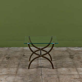 Brass Side Table in the Style of Maison Jansen