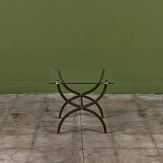 Brass Side Table in the Style of Maison Jansen