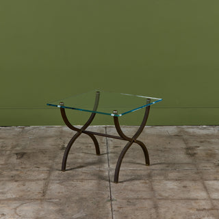 Brass Side Table in the Style of Maison Jansen