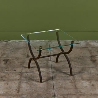 Brass Side Table in the Style of Maison Jansen