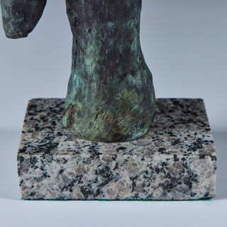 Abstract Bronze Sculpture on Granite Base