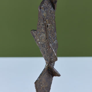 Abstract Bronze Mounted Sculpture