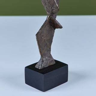 Abstract Bronze Mounted Sculpture