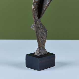 Abstract Bronze Mounted Sculpture