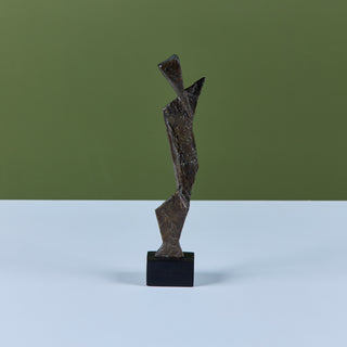 Abstract Bronze Mounted Sculpture