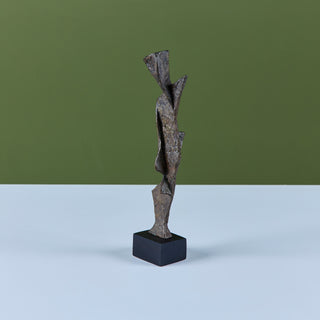 Abstract Bronze Mounted Sculpture