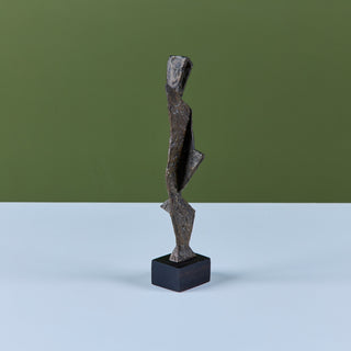 Abstract Bronze Mounted Sculpture