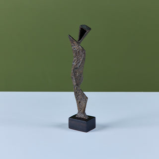 Abstract Bronze Mounted Sculpture