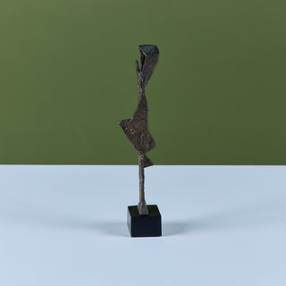 Abstract Bronze Mounted Sculpture