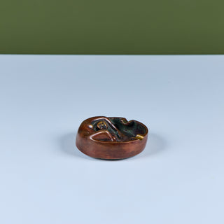 Cast Bronze Figure Ashtray
