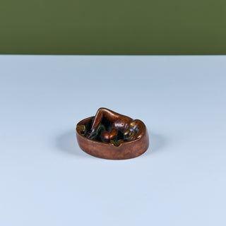 Cast Bronze Figure Ashtray