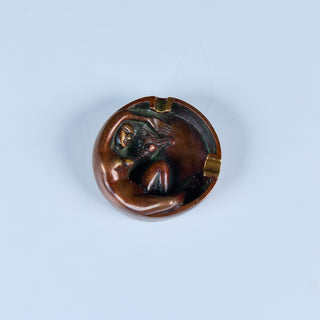 Cast Bronze Figure Ashtray