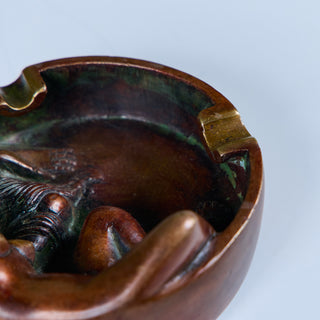 Cast Bronze Figure Ashtray
