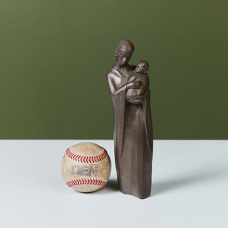 "Maasai & Child" Bronze Sculpture in the style of Leopoldine Mimovich