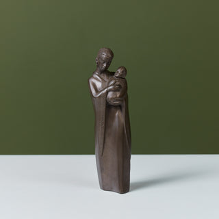 "Maasai & Child" Bronze Sculpture in the style of Leopoldine Mimovich