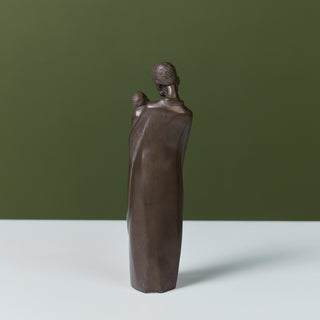 "Maasai & Child" Bronze Sculpture in the style of Leopoldine Mimovich