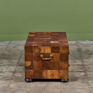 Patchwork Burlwood Coffee Table Chest