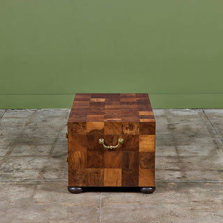 Patchwork Burlwood Coffee Table Chest