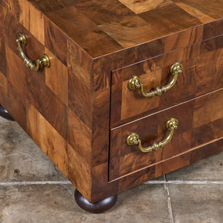 Patchwork Burlwood Coffee Table Chest