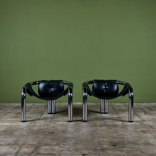 Pair of  "Palo Alto" Lounge Chairs by Byron Botker for Landes Manufacturing Co.