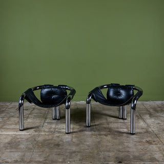 Pair of  "Palo Alto" Lounge Chairs by Byron Botker for Landes Manufacturing Co.