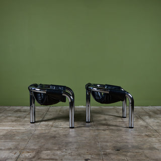 Pair of  "Palo Alto" Lounge Chairs by Byron Botker for Landes Manufacturing Co.