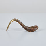 Carl Auböck Snakeskin Wrapped Brass Pipe Stand