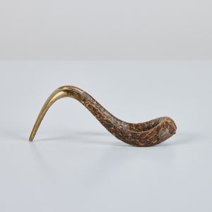 Carl Auböck Snakeskin Wrapped Brass Pipe Stand